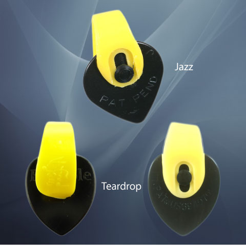 Fred Kelly Thumb Picks – Bumblebee Jazz Teardrop Shape, Medium Thickness, 3-Pack