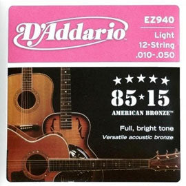 D'Addario Phosphor Bronze for 12 String - EZ940